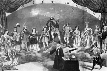 Cielo degli dei greci, gioco di carnevale ad Altdorf-Weingarten il 23 febbraio 1857